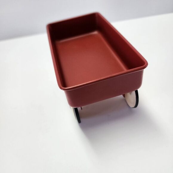 Metal Small Lil Red Wagon Table Decor - Picture 8 of 8